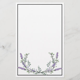 Lavender and Eucalyptus Stationery 便箋