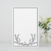 Lavender and Eucalyptus Stationery 便箋 (スタンド正面)