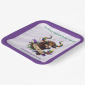 Lavender and Green Taurus Zodiac Baby Shower ペーパープレート (傾斜あり)