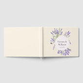 Lavender and Ivory Regency Round Frame Guest Book ゲストブック (全面)