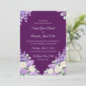 Lavender and Lilacs Wedding Invitation 招待状 (スタンド正面)