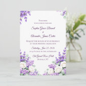 Lavender and Lilacs Wedding Invitation 招待状 (スタンド正面)