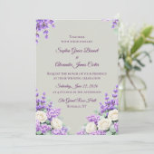Lavender and Lilacs Wedding Invitation 招待状 (スタンド正面)