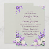Lavender and Lilacs Wedding Invitation 招待状 (正面/裏面)