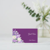 Lavender and Lilacs Wedding Place Cards - Flat プレイスカード (スタンド正面)