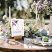 Lavender and Purple Arch Wedding | 招待状