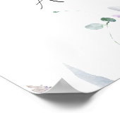 Lavender and Purple Peonie Wedding ポスター (角)