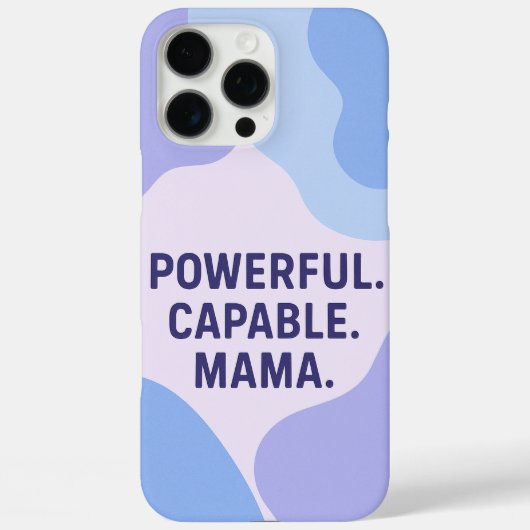 Lavender and sky blue patterns AI art  Case-Mate iPhoneケース (裏面)