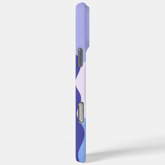 Lavender and sky blue patterns AI art  Case-Mate iPhoneケース (裏面 / 右)