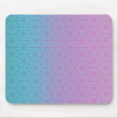 Lavender and teal geometric mouse pad マウスパッド (正面)