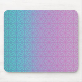 Lavender and teal geometric mouse pad マウスパッド