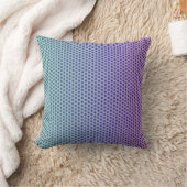 Lavender and teal gradient throw pillow クッション (ブランケット)