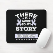 Lavender Awareness Ribbon Gift For Epilepsy Patien マウスパッド (マウス)