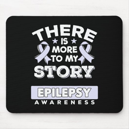 Lavender Awareness Ribbon Gift For Epilepsy Patien マウスパッド (正面)