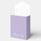 Lavender Baptism White Cross Crest Elegant Purple フェイバーボックス (オープン)