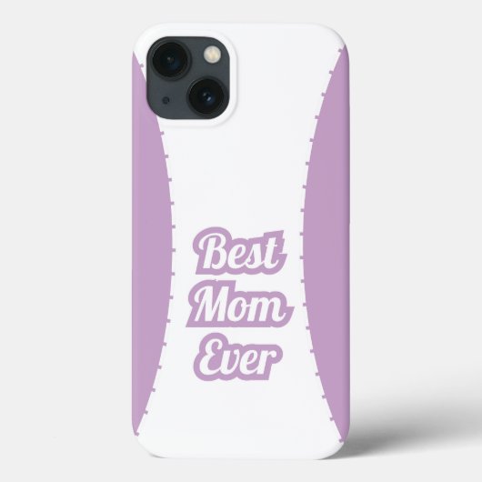 Lavender Best Mom Ever iPhone Case Case-Mate iPhoneケース (裏面)