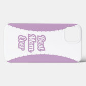 Lavender Best Mom Ever iPhone Case Case-Mate iPhoneケース (裏面 (横))