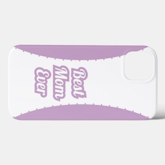 Lavender Best Mom Ever iPhone Case Case-Mate iPhoneケース (裏面 (横))