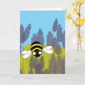 Lavender Birthday Card カード (黄色い花)