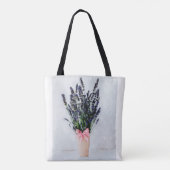 Lavender Bliss Bouquet Tote Bag トートバッグ (裏面)