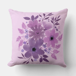 Lavender Bloom Bouquet Pillow クッション