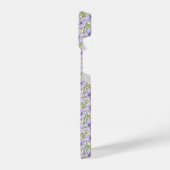 Lavender Bloom Floral iPhoneケース (左側面)