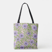 Lavender Bloom Floral Tote Bag トートバッグ (裏面)