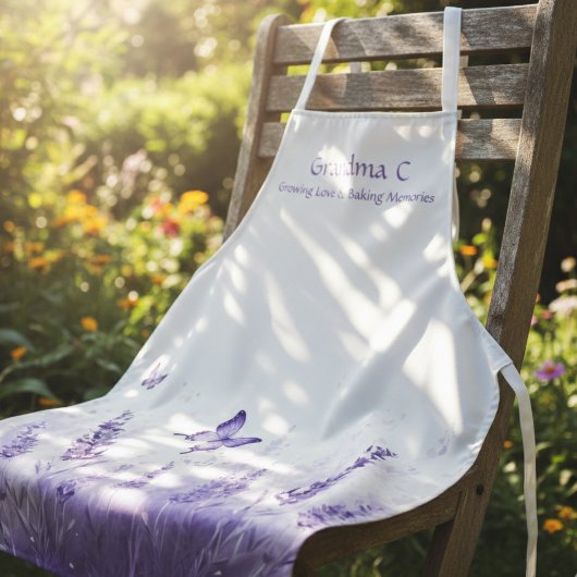 Lavender Bloom Grandma エプロン