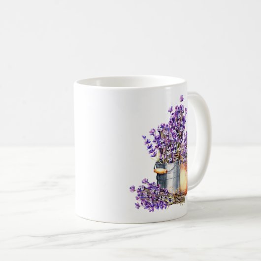 Lavender Bloom Mug コーヒーマグカップ (正面右)