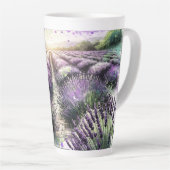 Lavender Bloom Serenity Mug  カフェラテマグ (右アングル)