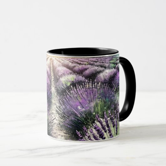 Lavender Bloom Serenity Mug  マグカップ (正面右)