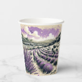 Lavender Bloom Serenity Mug  紙コップ (裏面)