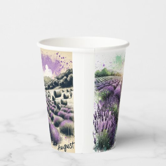 Lavender Bloom Serenity Mug  紙コップ (右)