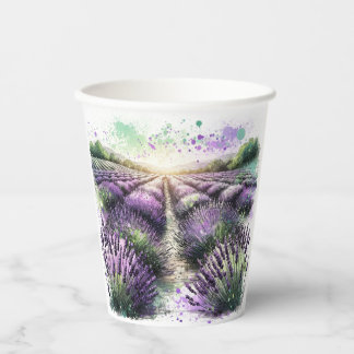 Lavender Bloom Serenity Mug  紙コップ