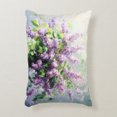 Lavender Blooming Lilac Bouquet アクセントクッション (正面(垂直))