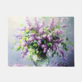 Lavender Blooming Lilac Bouquet ドアマット (正面)