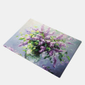 Lavender Blooming Lilac Bouquet ドアマット (アングル)