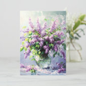 Lavender Blooming Lilac Bouquet 案内状 (スタンド正面)