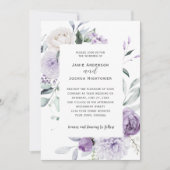 Lavender Blooms Wedding 招待状 (正面)