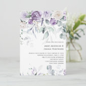 Lavender Blooms Wedding 招待状 (スタンド正面)