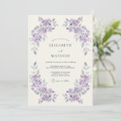 Lavender Blossom Artistry Wedding 招待状 (スタンド正面)