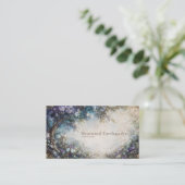 Lavender Blue Floral Grove Romantic Fantasy 名刺 (スタンド正面)