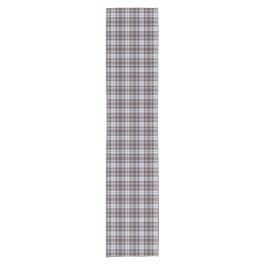 Lavender Blue Plaid Tartan Retro Table Runner ショートテーブルランナー
