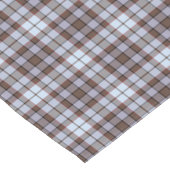 Lavender Blue Plaid Tartan Retro Table Runner ショートテーブルランナー (コーナー)