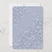 Lavender Blue Spring Lilac Invitation Card サンキューカード (裏面)