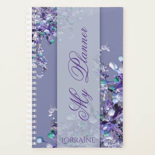 Lavender Blue Spring  Lilacs Planner プランナー手帳 (正面)