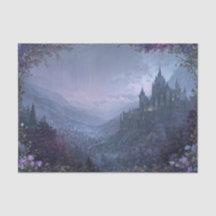 Lavender Border Moody Gothic Castle