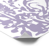 Lavender Botanical Arch Garden Wedding Welcome ポスター (角)