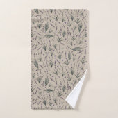 Lavender Botanical Bathroom Towel Set バスタオルセット (ハンドタオル)