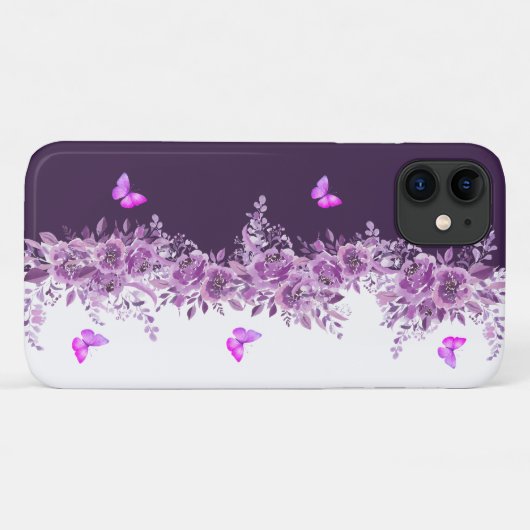 Lavender Botanical Blooms Phone Case Case-Mate iPhoneケース (裏面(横))